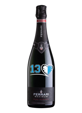 Ferrari Maximum Blanc De Blancs Limited Edition White and Sky Blue Number