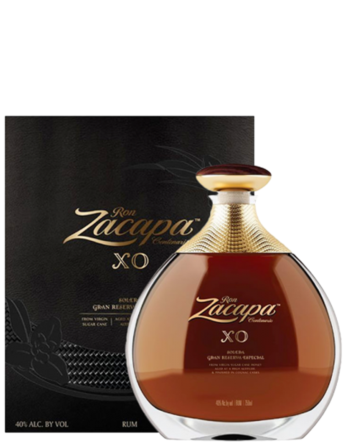 ZACAPA RUM ZACAPA CENTENARIO 23 70CL IN ASTUCCIO CON 2 BICCHIERI ZACAPA  LOGO BIANCO E CIOCCOLATINI