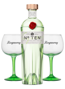 Tanqueray N° Ten + 2 bicchieri