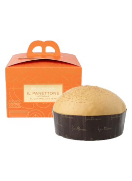 Wholemeal Panettone with Caramel and Pears - Limited Edition - Iginio Massari