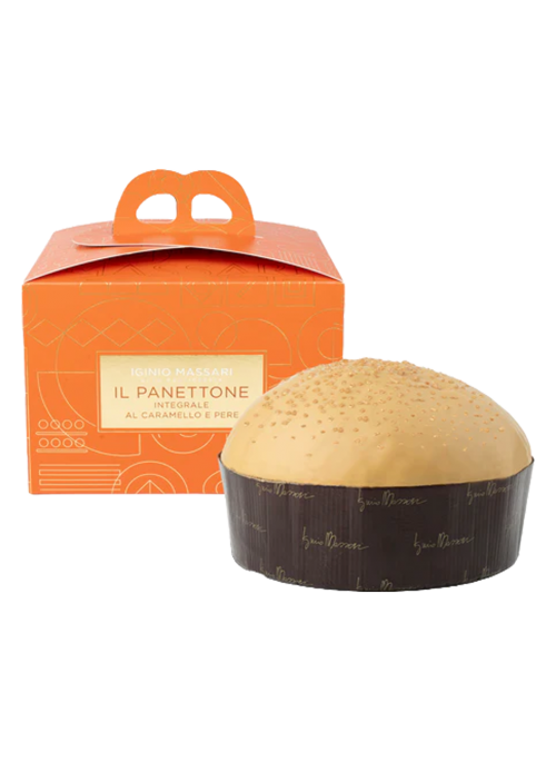 Wholemeal Panettone with Caramel and Pears - Limited Edition - Iginio Massari