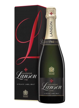 Champagne Brut Black Label Lanson astucciato