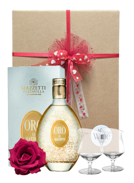 Valentine's Day Box Gold Liqueur by Mazzetti