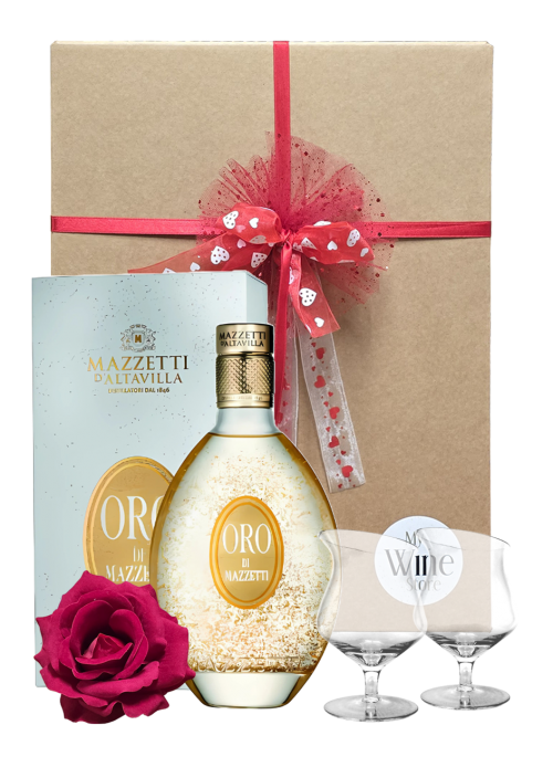 Valentine's Day Box Gold Liqueur by Mazzetti