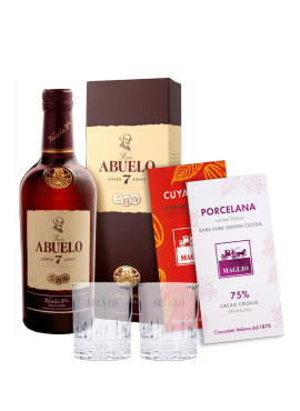 Box Degustazione Ron Abuelo 7 yo Cioccolato Cru Maglio