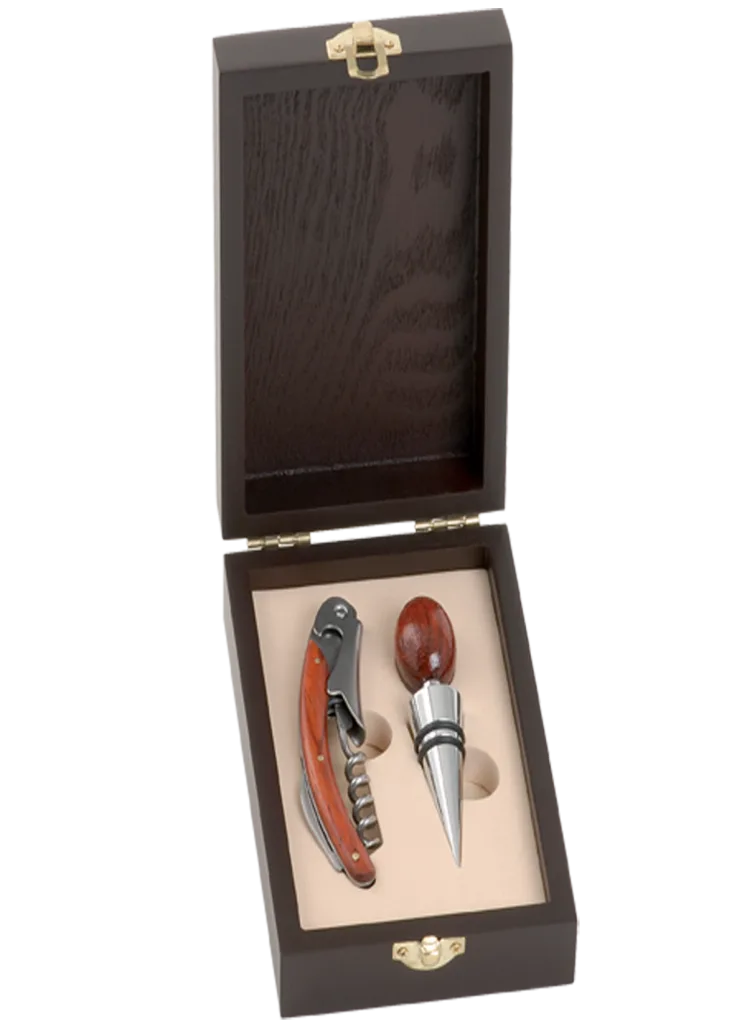 Cofanetto legno 2 accessori
