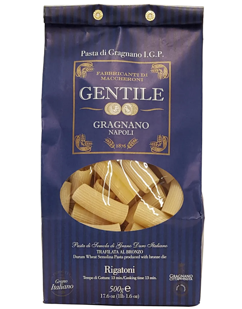 Gentile - Pasta di Gragnano I.G.P. - Rigatoni