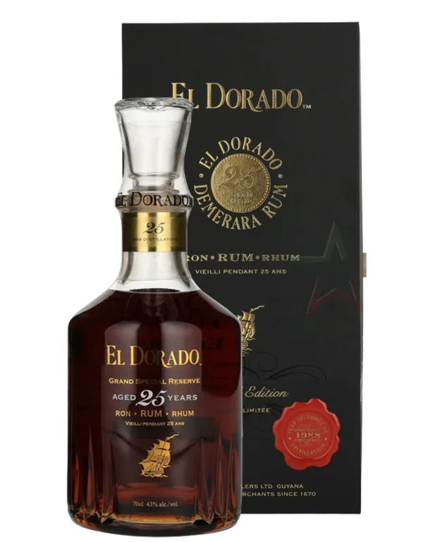 Rum El Dorado 25 yo vintage 1992