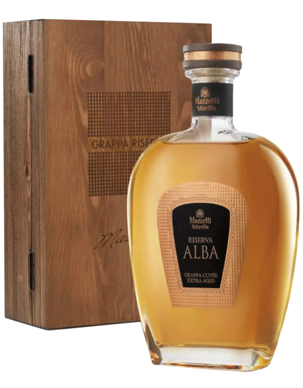 Grappa Riserva Alba con cofanetto