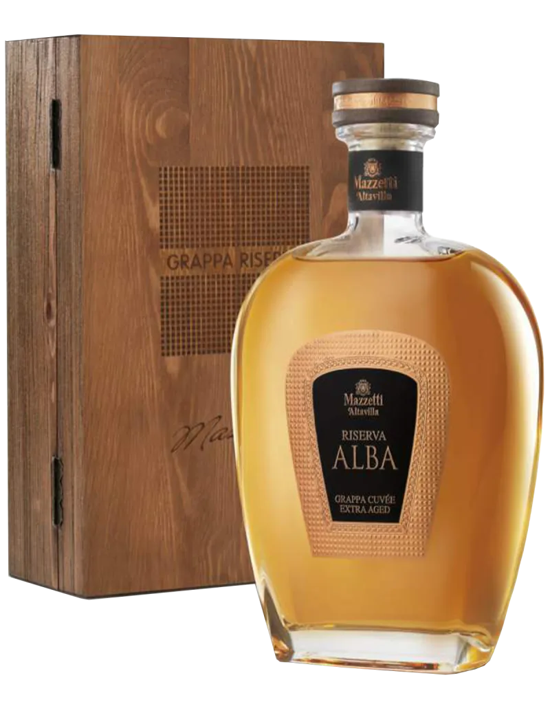 Grappa Riserva Alba con cofanetto