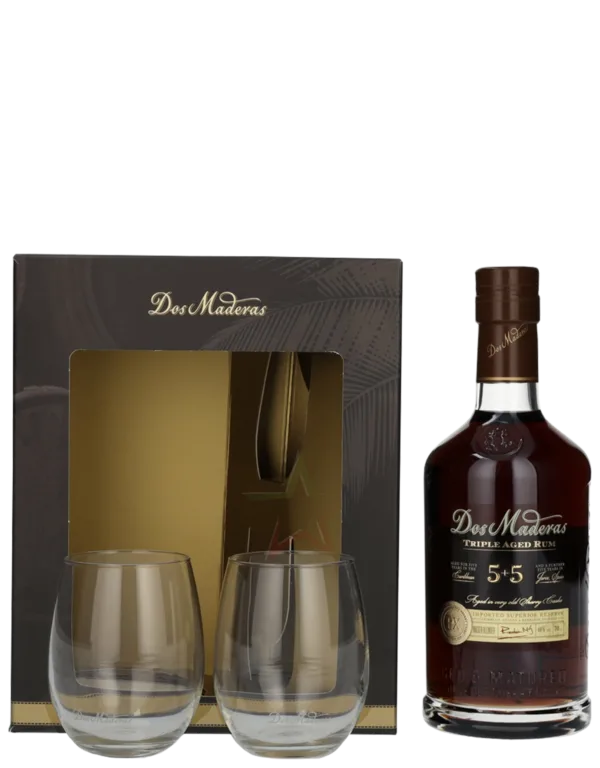 Dos Maderas Triple Aged Rum 2 bicchieri