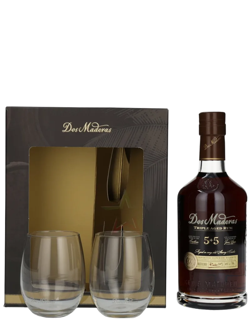 Dos Maderas Triple Aged Rum 2 bicchieri