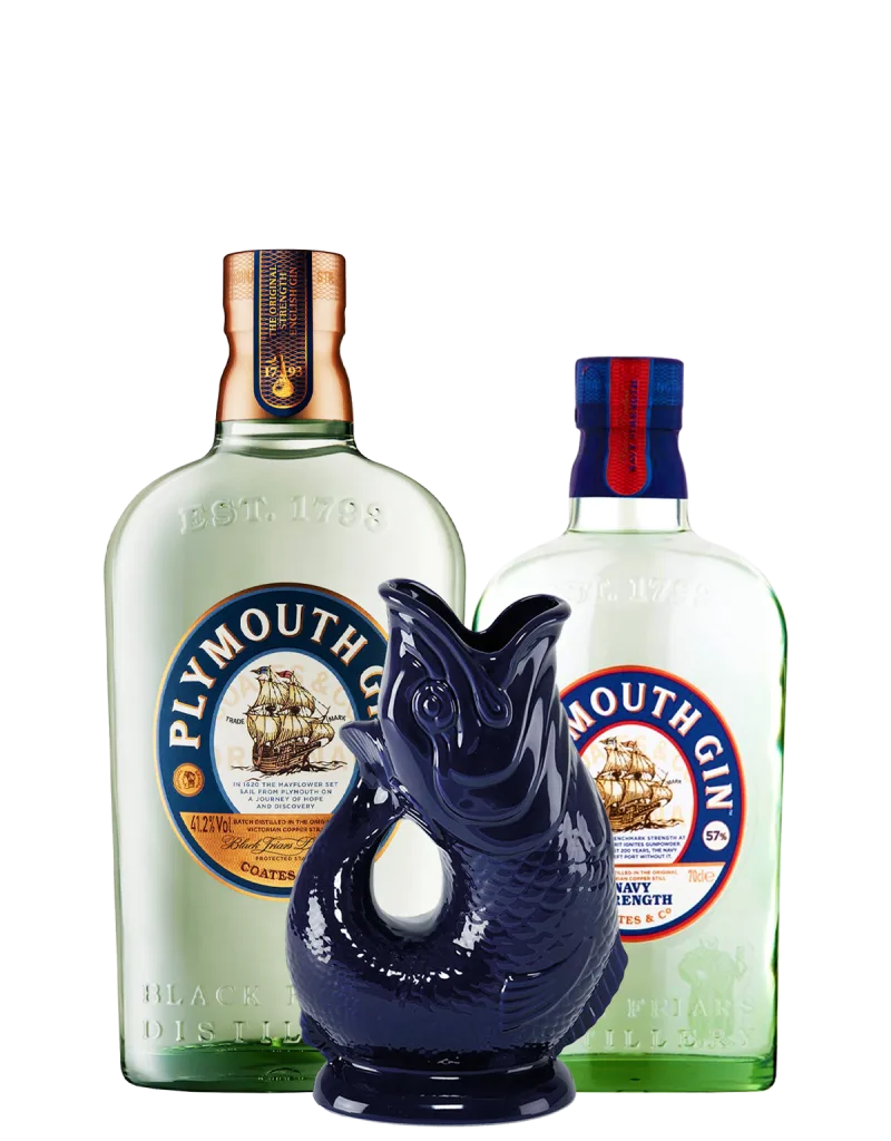 Plymouth Navy Strength Gin + Original Gin + Glug Glug Jug