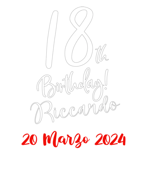 Birthday corsivo