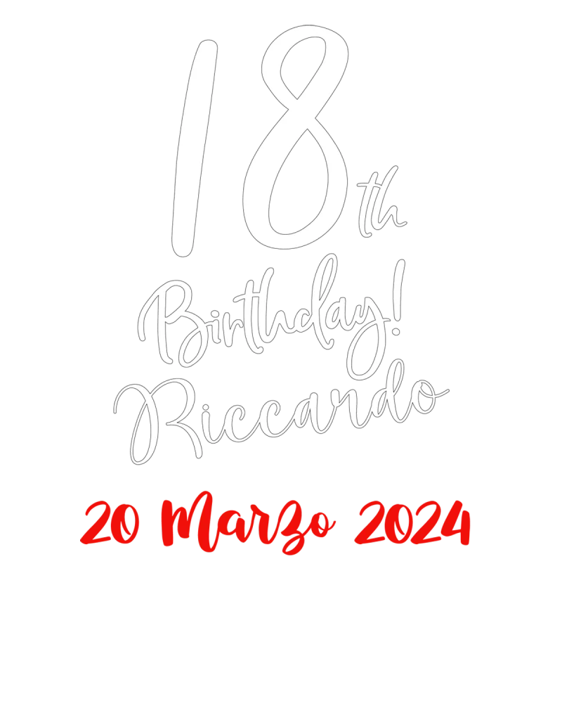 Birthday corsivo