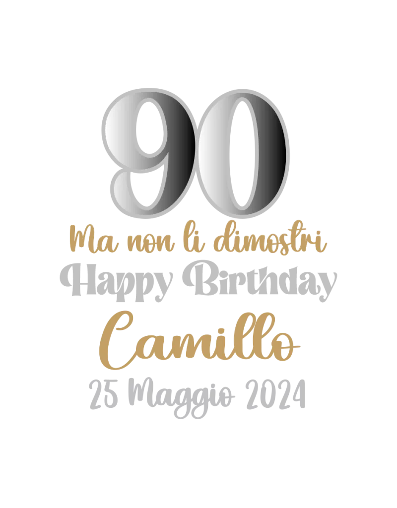 90 Non li dimostri