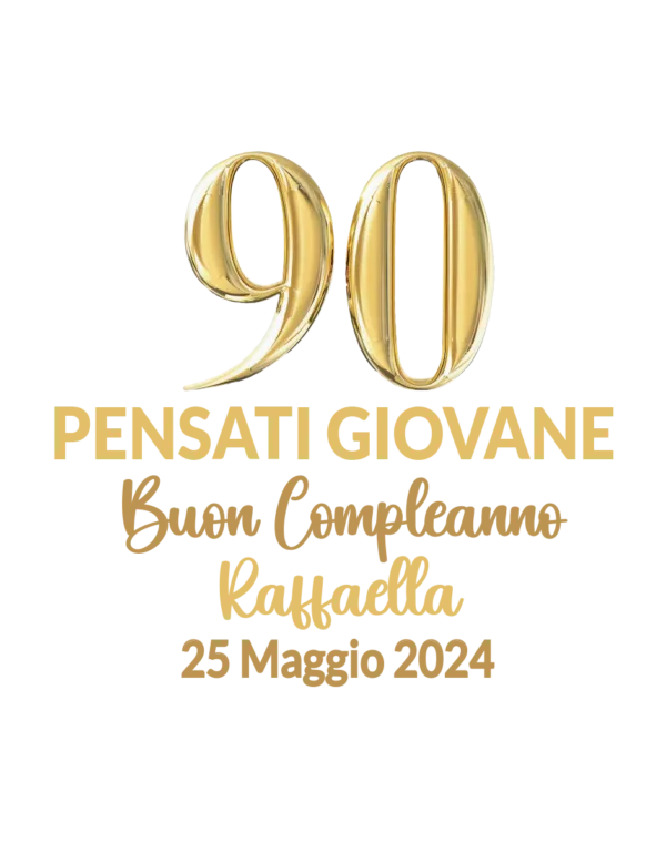 90 Pensati giovane