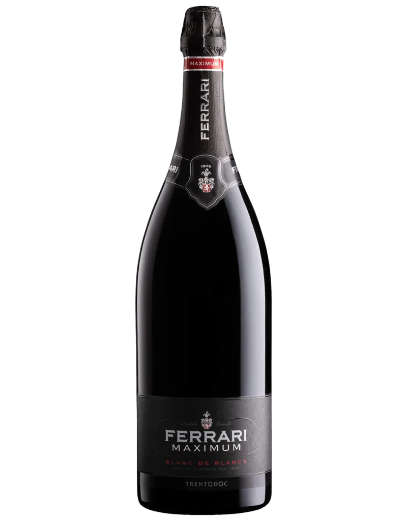 Ferrari Maximum Blanc De Blancs Jeroboam con cofanetto di legno