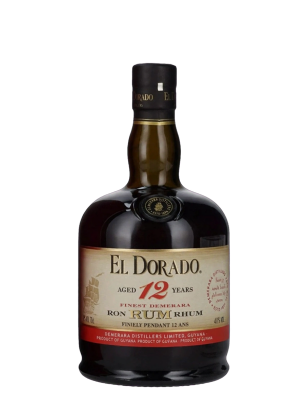 El Dorado 12 con bicchieri