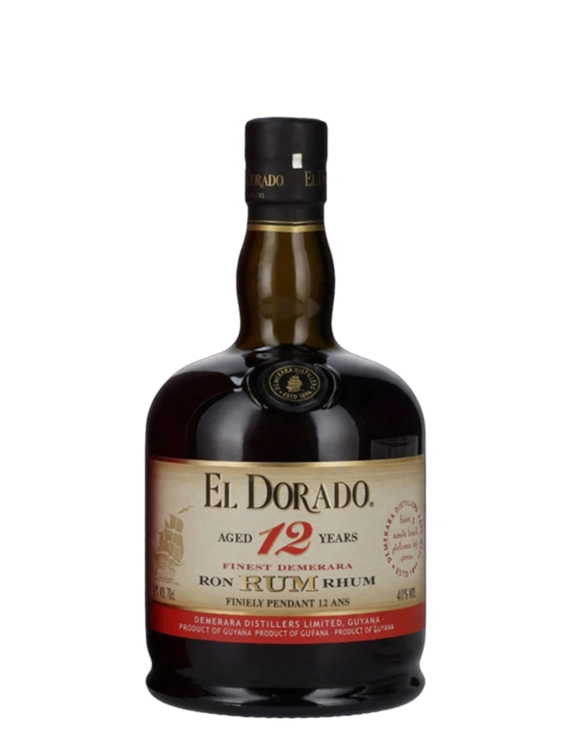 El Dorado 12 con bicchieri