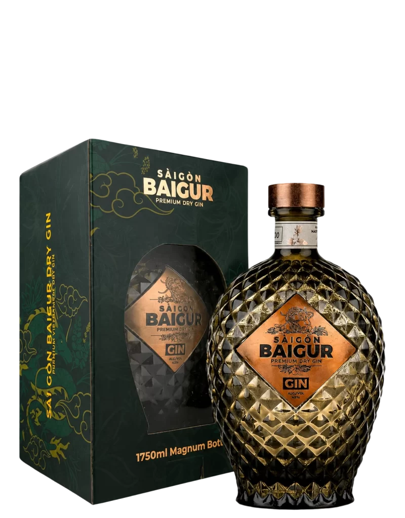 Saigon Baigur Premium Dry Gin Magnum Astucciato